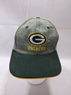 Green Bay Packers Hat Mens Adjustable Cheesehead Logo Citgo Vintage Look strap